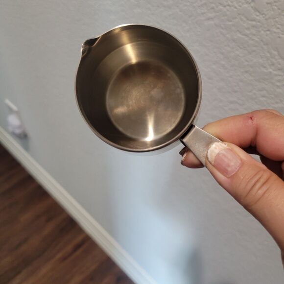 Vintage Stanley Roberts Stainless Steel Velvet Design Sugar & Creamer w/Tray MCM - Picture 4 of 16